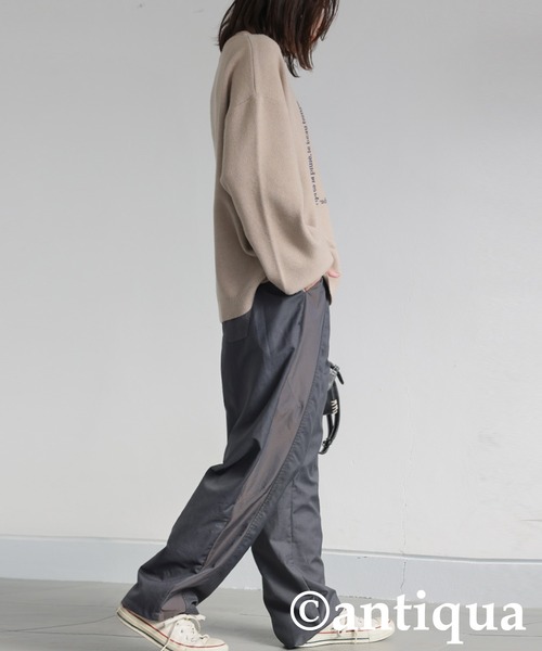 antiqua(アンティカ)の「シャンブレーパンツ(その他パンツ・レディース・グレー/カーキ・P/R)」の9枚目の写真