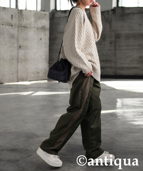 antiqua(アンティカ)の「シャンブレーパンツ(その他パンツ・レディース・グレー/カーキ・P/R)」の17枚目の写真