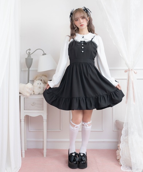 DearMyLove（ディアマイラブ）の「シースルートリムハイソックス（ソックス/靴下・レディース・ブラック/ホワイト・M-L）」の17枚目の写真