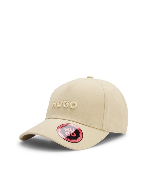 HUGO（ヒューゴ）の「ロゴフロント＆バイザー コットンツイル キャップ（キャップ・メンズ・ブラック/ブラック系その他/ブラウン/カーキ/ブルー/ベージュ・ONESIZE）」の5枚目の写真