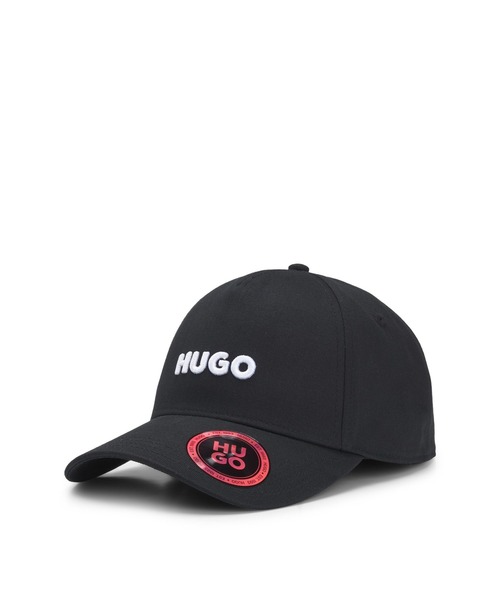 HUGO（ヒューゴ）の「ロゴフロント＆バイザー コットンツイル キャップ（キャップ・メンズ・ブラック/ブラック系その他/ブラウン/カーキ/ブルー/ベージュ・ONESIZE）」の3枚目の写真