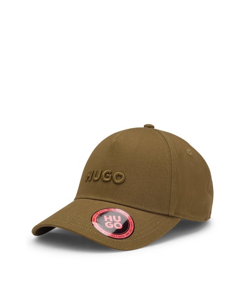 HUGO（ヒューゴ）の「ロゴフロント＆バイザー コットンツイル キャップ（キャップ・メンズ・ブラック/ブラック系その他/ブラウン/カーキ/ブルー/ベージュ・ONESIZE）」の6枚目の写真