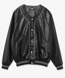 FUBU x atmos pink Back Logo Synthetic Leather Jacket / フブ × アトモス ピンク バックロゴ シンセティック レザー ジャケット 【SP】