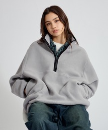HALF ZIP BOA FLEECE PULLOVER / ハーフジップボアフリースプルオーバー