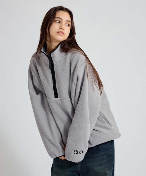 セール】HALF ZIP BOA FLEECE PULLOVER / ハーフジップボア