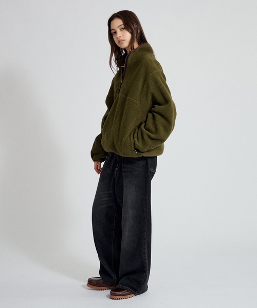 セール】HALF ZIP BOA FLEECE PULLOVER / ハーフジップボア
