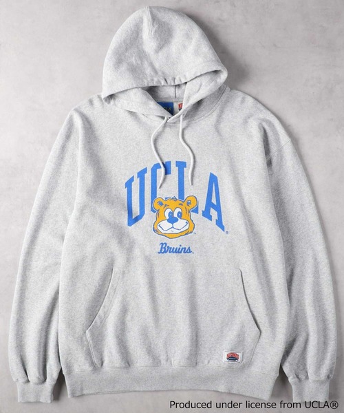 UCLA(ユーシーエルエー)の「【UCLA×NUTMEG】プリントパーカー(パーカー・メンズ・ブラック/グレー・L/XL/M)」の3枚目の写真