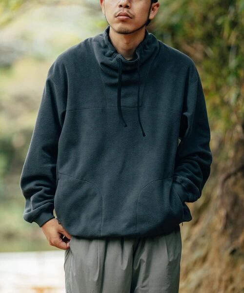 EKAL（エカル）の「スタンドフリースプルオーバー（Tシャツ/カットソー・メンズ・グレー/イエロー/ブラック/ブラウン系その他・LARGE/MEDIUM）」の10枚目の写真