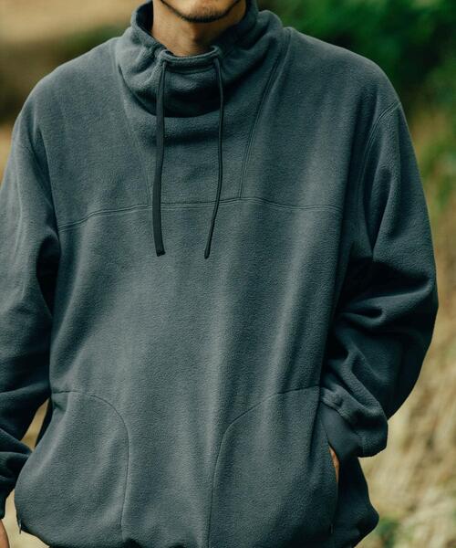 EKAL（エカル）の「スタンドフリースプルオーバー（Tシャツ/カットソー・メンズ・グレー/イエロー/ブラック/ブラウン系その他・LARGE/MEDIUM）」の11枚目の写真