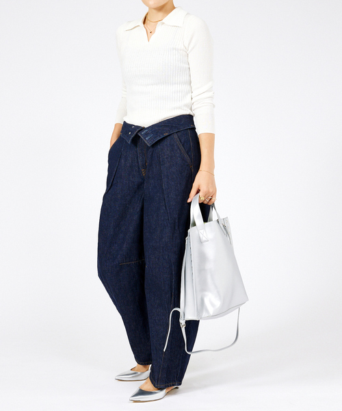 cheek(BAG)(チーク)の「【cheek/チーク】2WAY トートバッグ / リベット / フェイクレザー / 軽量(トートバッグ・レディース・ラベンダー/ブラック/シルバー/キャメル/イエロー・フリー)」の11枚目の写真