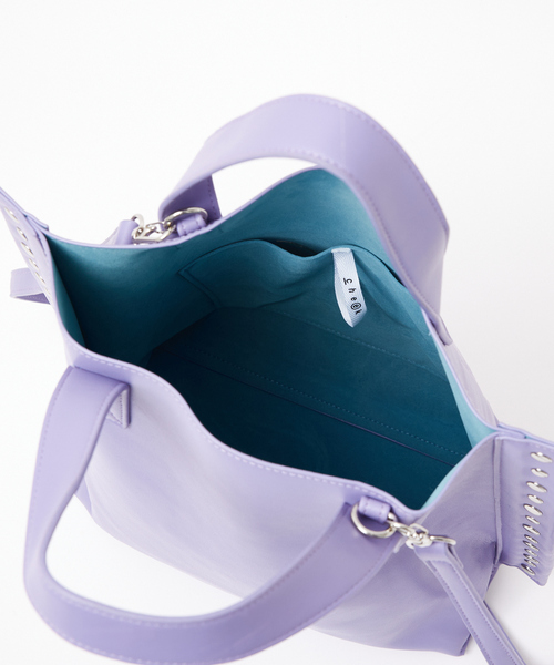 cheek/チーク】2WAY トートバッグ / リベット / フェイクレザー / 軽量