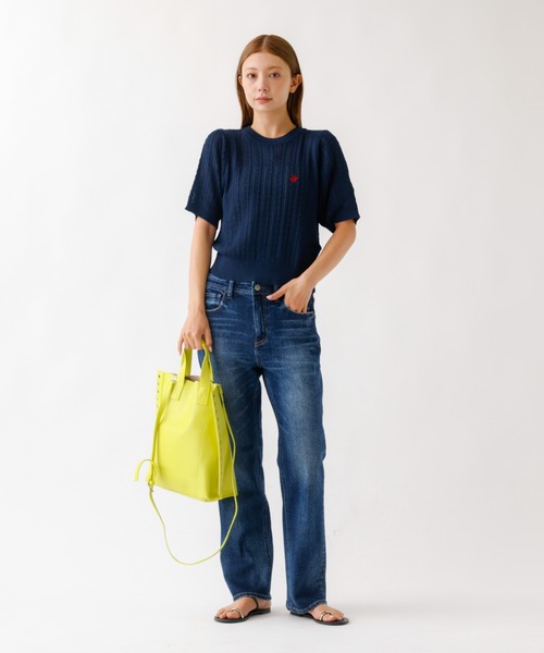 cheek(BAG)(チーク)の「【cheek/チーク】2WAY トートバッグ / リベット / フェイクレザー / 軽量(トートバッグ・レディース・ラベンダー/ブラック/シルバー/キャメル/イエロー・フリー)」の21枚目の写真