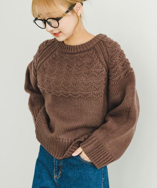 セール】ケーブルニットプルオーバー（ニット/セーター）｜ITEMS