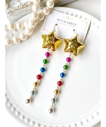 【MUURABBTI】スターバルーンパーティーピアス(MA)