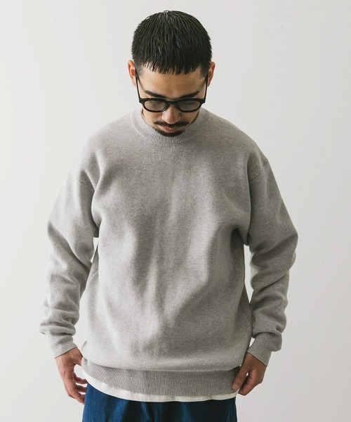 URBAN RESEARCH DOORS(アーバンリサーチドアーズ)の「『洗濯可』ミラノリブ クルーネックニット(ニット/セーター・メンズ・ホワイト系その他/ブルー/チャコールグレー・MEDIUM/LARGE)」の19枚目の写真