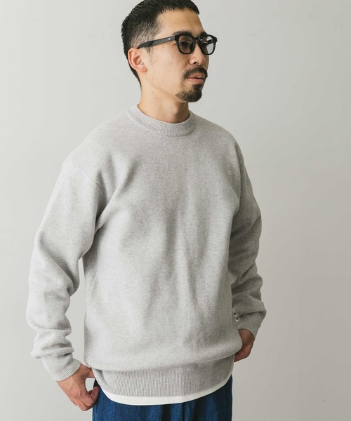 URBAN RESEARCH DOORS(アーバンリサーチドアーズ)の「『洗濯可』ミラノリブ クルーネックニット(ニット/セーター・メンズ・ホワイト系その他/ブルー/チャコールグレー・MEDIUM/LARGE)」の21枚目の写真