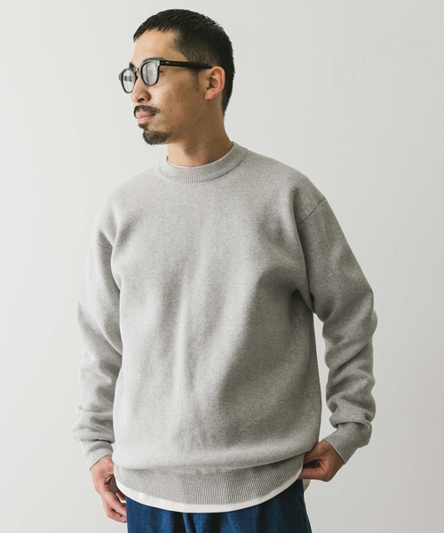 URBAN RESEARCH DOORS(アーバンリサーチドアーズ)の「『洗濯可』ミラノリブ クルーネックニット(ニット/セーター・メンズ・ホワイト系その他/ブルー/チャコールグレー・MEDIUM/LARGE)」の22枚目の写真