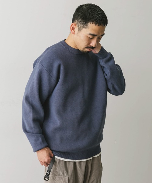 美品＊アドーア コットン混ミラノリブニット 38 ミントグリーン クルーネック 美品＊アドーア コットン混ミラノリブニット 38 ミントグリーン