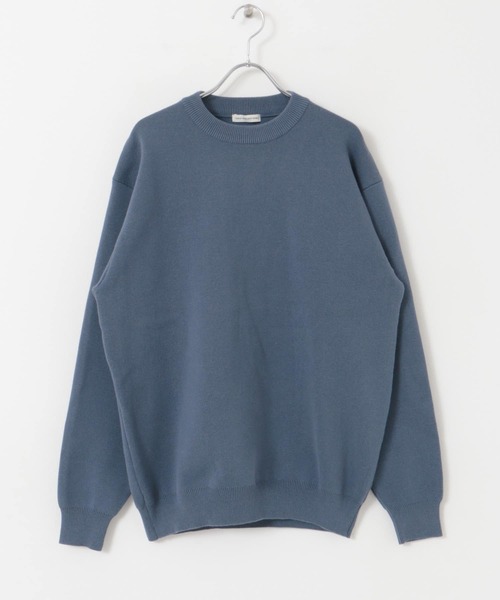 URBAN RESEARCH DOORS(アーバンリサーチドアーズ)の「『洗濯可』ミラノリブ クルーネックニット(ニット/セーター・メンズ・ホワイト系その他/ブルー/チャコールグレー・MEDIUM/LARGE)」の9枚目の写真