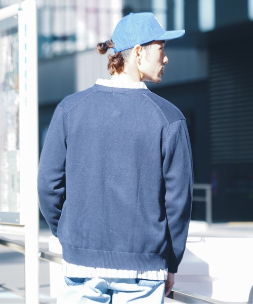 TETE（テット）の「【TETE SELECTION】［オンオフどちらのスタイルでも使える］スタンダードサイジングベーシックデザインコットンVネックニットカーディガン/（カーディガン/ボレロ・メンズ・ベージュ/ネイビー/グレー/ブラック・MEDIUM/LARGE/X-LARGE）」の17枚目の写真