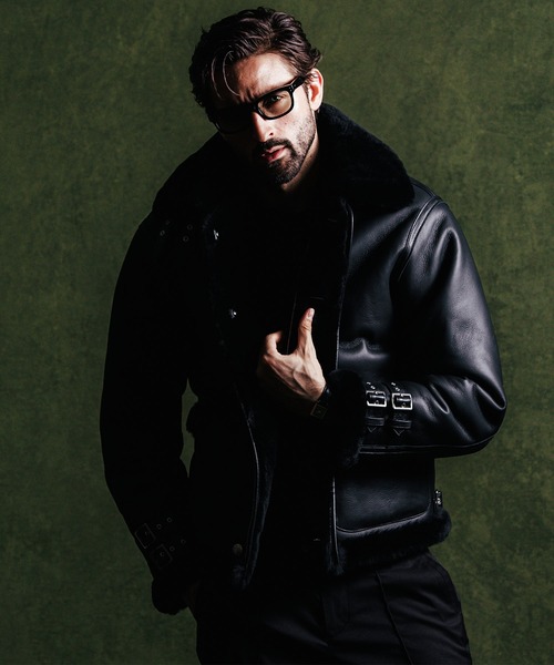 MOUTON LEATHER JACKET / ムートン レザー ジャケット（ムートンコート