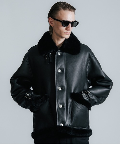 MOUTON LEATHER JACKET / ムートン レザー ジャケット（ムートンコート