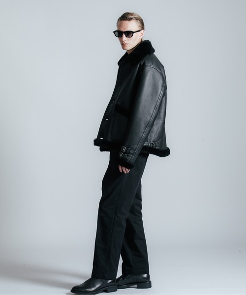 セール】MOUTON LEATHER JACKET / ムートン レザー ジャケット