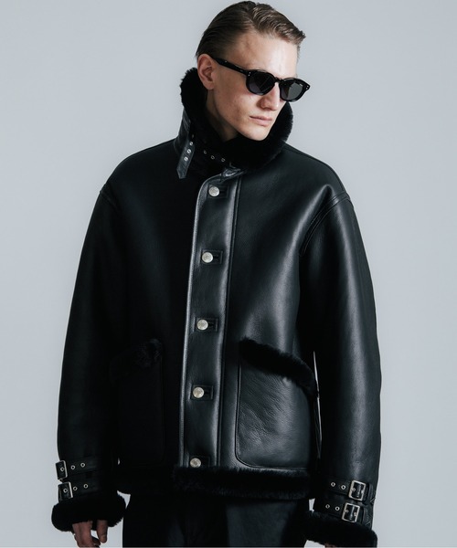 【美品】クライミー ムートン レザー ジャケット MOUTON LEATHER JACKET / ムートン レザー ジャケット（ムートン