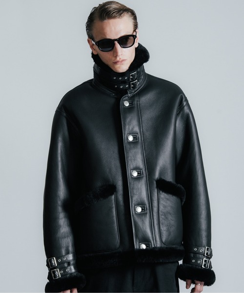 MOUTON LEATHER JACKET / ムートン レザー ジャケット（ムートンコート