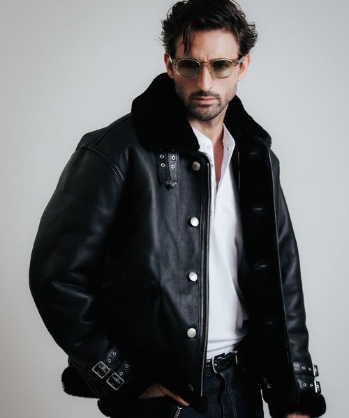 【美品】クライミー ムートン レザー ジャケット MOUTON LEATHER JACKET / ムートン レザー ジャケット（ムートン