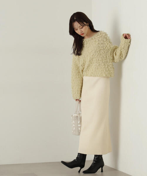 PROPORTION BODY DRESSING（プロポーションボディドレッシング）の「ペプラムナローニットＳＥＴ　ＵＰ / 1214240510（ワンピース・レディース・ホワイト系その他/ブラック/グレー・SMALL/MEDIUM）」の8枚目の写真