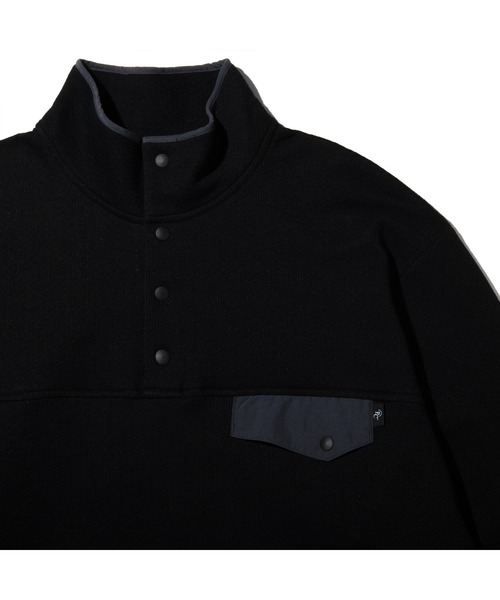 Kinetics（キネティクス）の「PRECEPT SNAP PULLOVER SWEAT（プリセプト スウェット モックプルオーバー）（スウェット・メンズ・ブラック/グレー・LARGE/X-LARGE/MEDIUM）」の4枚目の写真