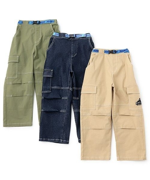 XLARGE KIDS（エクストララージキッズ）の「配色ベルトつきカーゴパンツ（その他パンツ・キッズ・カーキ/ベージュ/ネイビー・90cm/100cm/110cm/120cm/130cm/140cm）」の12枚目の写真