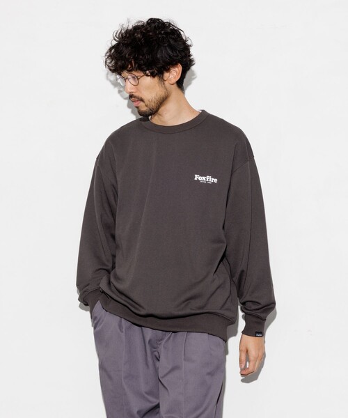 Foxfire(フォックスファイヤー)の「Foxfire/フォックスファイヤー 別注 Foxfire プリントクルーネック スウェット/Foxfireベア/バックプリント/リラックスフィット(スウェット・メンズ・チャコールグレー/ライトグレー/ネイビー・MEDIUM/LARGE)」の14枚目の写真