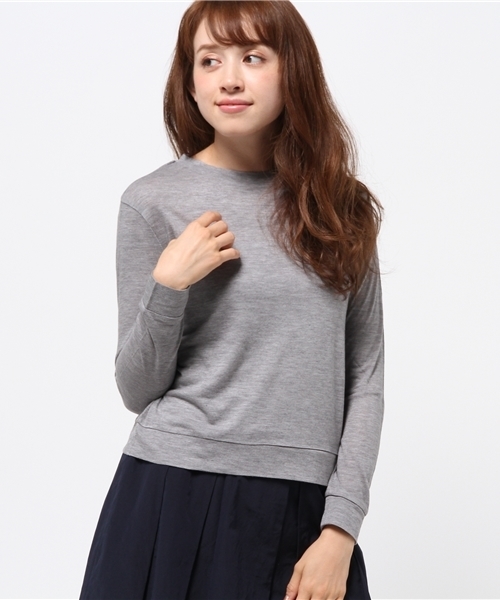 OUTLET(アウトレット)の「【Sheta】シースルートップ(Tシャツ/カットソー・レディース・グレー/ホワイト/ブラック・FREE)」の3枚目の写真