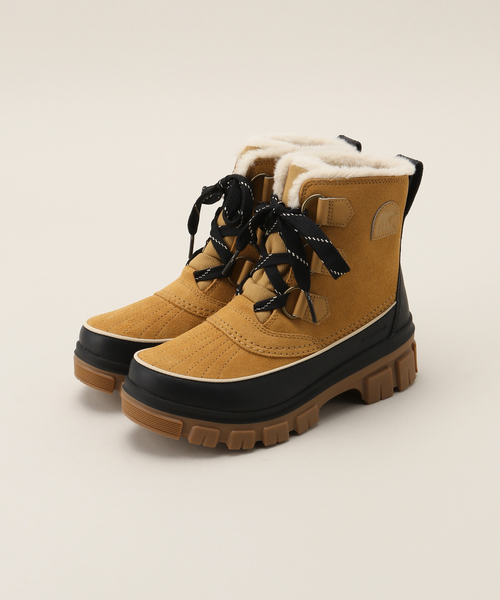 SOREL(ソレル)の「SOREL/ソレル デイボリ5ウォータープルーフ(ブーツ・レディース・ブラック/ベージュ・23cm/23.5cm/24cm/24.5cm/25cm)」の2枚目の写真