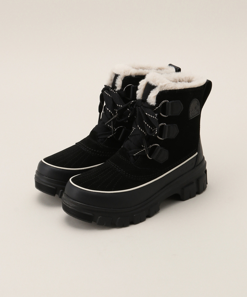 SOREL(ソレル)の「SOREL/ソレル デイボリ5ウォータープルーフ(ブーツ・レディース・ブラック/ベージュ・23cm/23.5cm/24cm/24.5cm/25cm)」の1枚目の写真