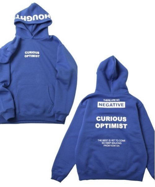 GLAZOS（グラソス）の「【毛玉になりにくいしっかり暖か素材】裏起毛・フードプリントプルオーバーパーカー（スウェット・キッズ・ホワイト/ブルー/グレー/ブラック・S/M/L/LL）」の4枚目の写真