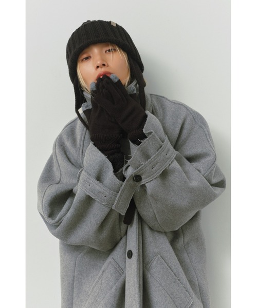 ALEXIA STAM（アリシアスタン）の「Ear Flap Knit Watch / 耳当て付きニットキャップ（ニットキャップ/ビーニー・レディース・ブラック/ブラウン/グレー・FREE）」の11枚目の写真