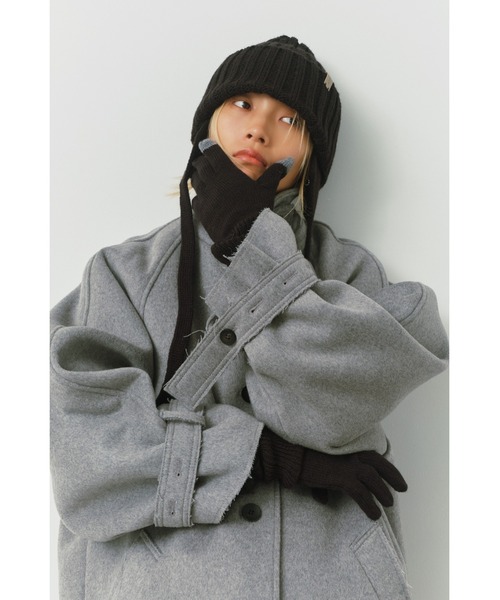 ALEXIA STAM（アリシアスタン）の「Ear Flap Knit Watch / 耳当て付きニットキャップ（ニットキャップ/ビーニー・レディース・ブラック/ブラウン/グレー・FREE）」の13枚目の写真