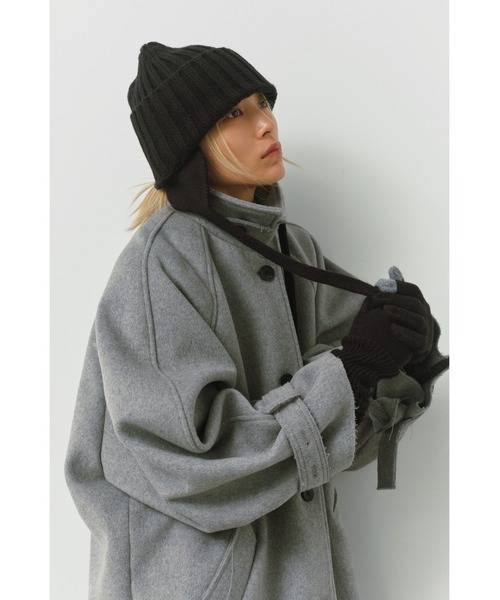 ALEXIA STAM（アリシアスタン）の「Ear Flap Knit Watch / 耳当て付きニットキャップ（ニットキャップ/ビーニー・レディース・ブラック/ブラウン/グレー・FREE）」の18枚目の写真