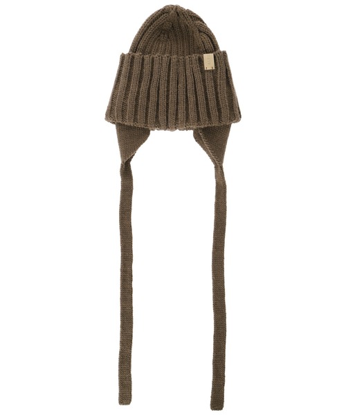 ALEXIA STAM（アリシアスタン）の「Ear Flap Knit Watch / 耳当て付きニットキャップ（ニットキャップ/ビーニー・レディース・ブラック/ブラウン/グレー・FREE）」の4枚目の写真