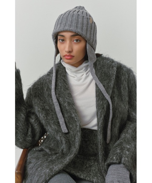 ALEXIA STAM（アリシアスタン）の「Ear Flap Knit Watch / 耳当て付きニットキャップ（ニットキャップ/ビーニー・レディース・ブラック/ブラウン/グレー・FREE）」の20枚目の写真