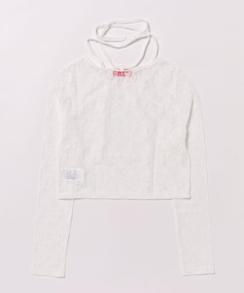 repipi armario(レピピ アルマリオ)の「レースチョーカー付きトップス(Tシャツ/カットソー・キッズ・ブラック/ホワイト・MEDIUM/LARGE/SMALL)」の16枚目の写真