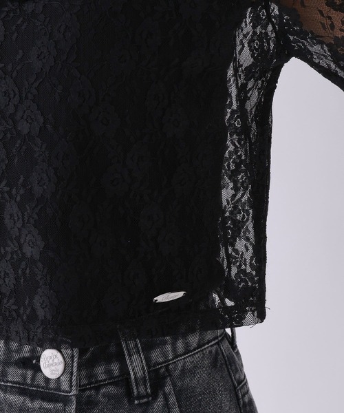 repipi armario(レピピ アルマリオ)の「レースチョーカー付きトップス(Tシャツ/カットソー・キッズ・ブラック/ホワイト・MEDIUM/LARGE/SMALL)」の12枚目の写真