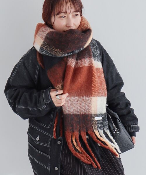 CRAFT STANDARD BOUTIQUE（クラフトスタンダードブティック）の「チェックストール（ストール/ショール・レディース・レッド/ブラウン/グリーン/ブルー・FREE）」の2枚目の写真