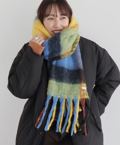 CRAFT STANDARD BOUTIQUE（クラフトスタンダードブティック）の「チェックストール（ストール/ショール・レディース・レッド/ブラウン/グリーン/ブルー・FREE）」の4枚目の写真