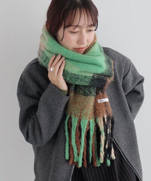 CRAFT STANDARD BOUTIQUE（クラフトスタンダードブティック）の「チェックストール（ストール/ショール・レディース・レッド/ブラウン/グリーン/ブルー・FREE）」の15枚目の写真