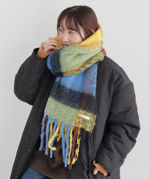 CRAFT STANDARD BOUTIQUE（クラフトスタンダードブティック）の「チェックストール（ストール/ショール・レディース・レッド/ブラウン/グリーン/ブルー・FREE）」の16枚目の写真