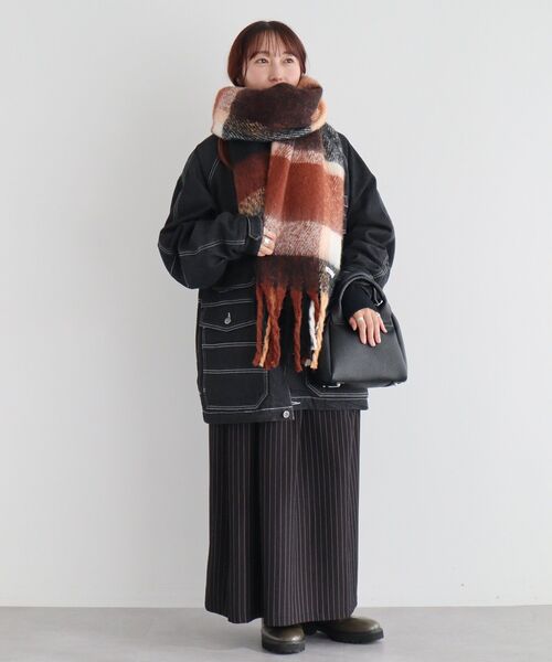 CRAFT STANDARD BOUTIQUE（クラフトスタンダードブティック）の「チェックストール（ストール/ショール・レディース・レッド/ブラウン/グリーン/ブルー・FREE）」の21枚目の写真